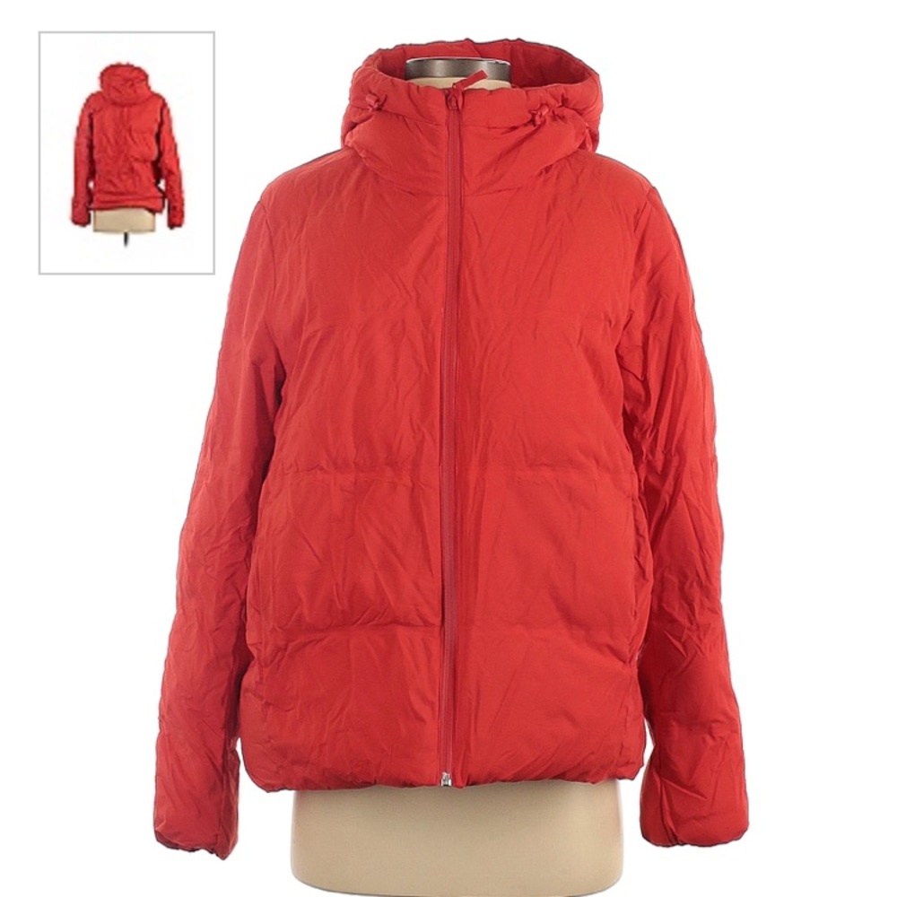 Uniqlo Jacket Red Medium Windproof Water Repellent Down Puffer Coat